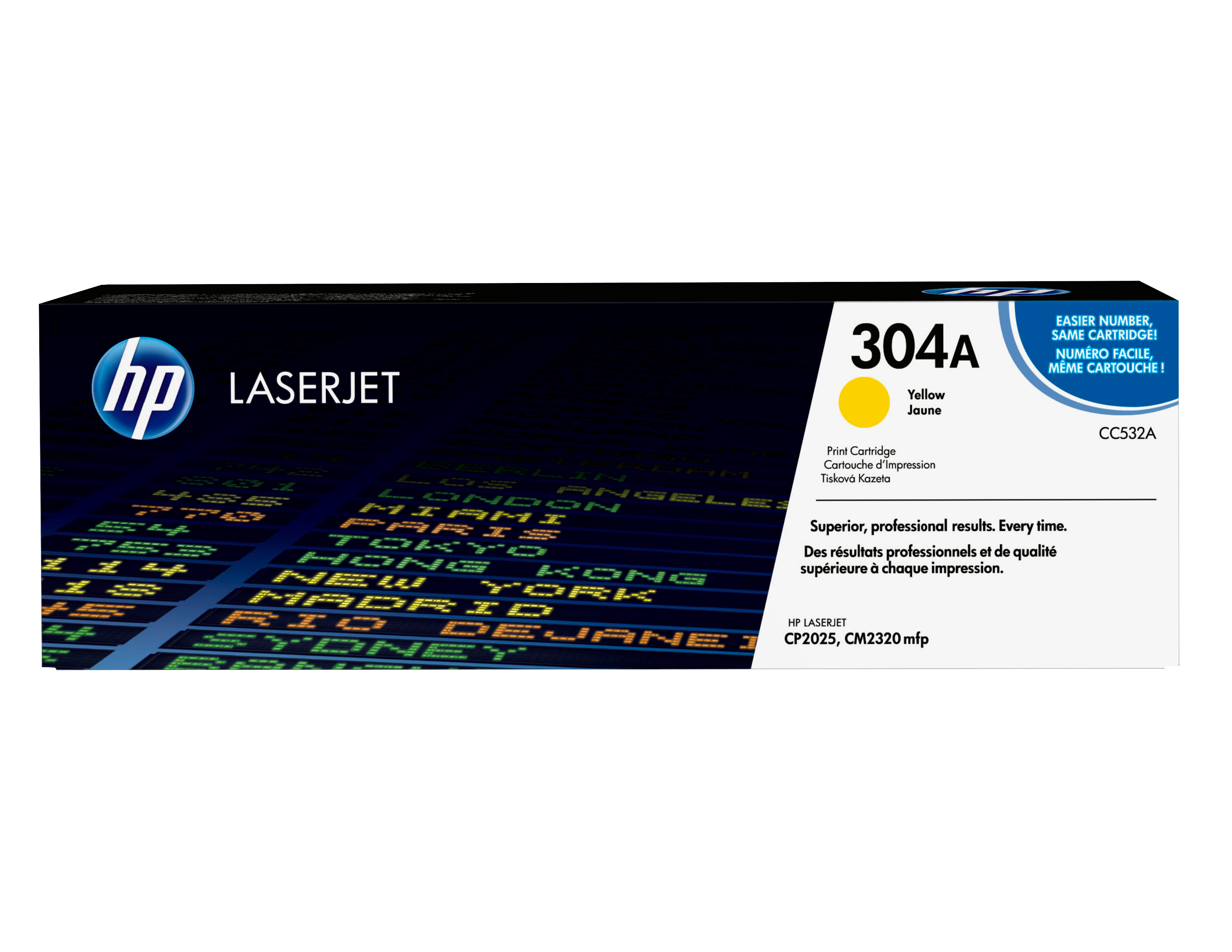 HP 304A YELLOW LJ TONER CART CC532A HP — view 2