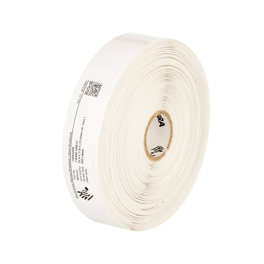 ZEBRA WRISTBAND ADULT1-3/16X11 WHT ZEBRA — view 2