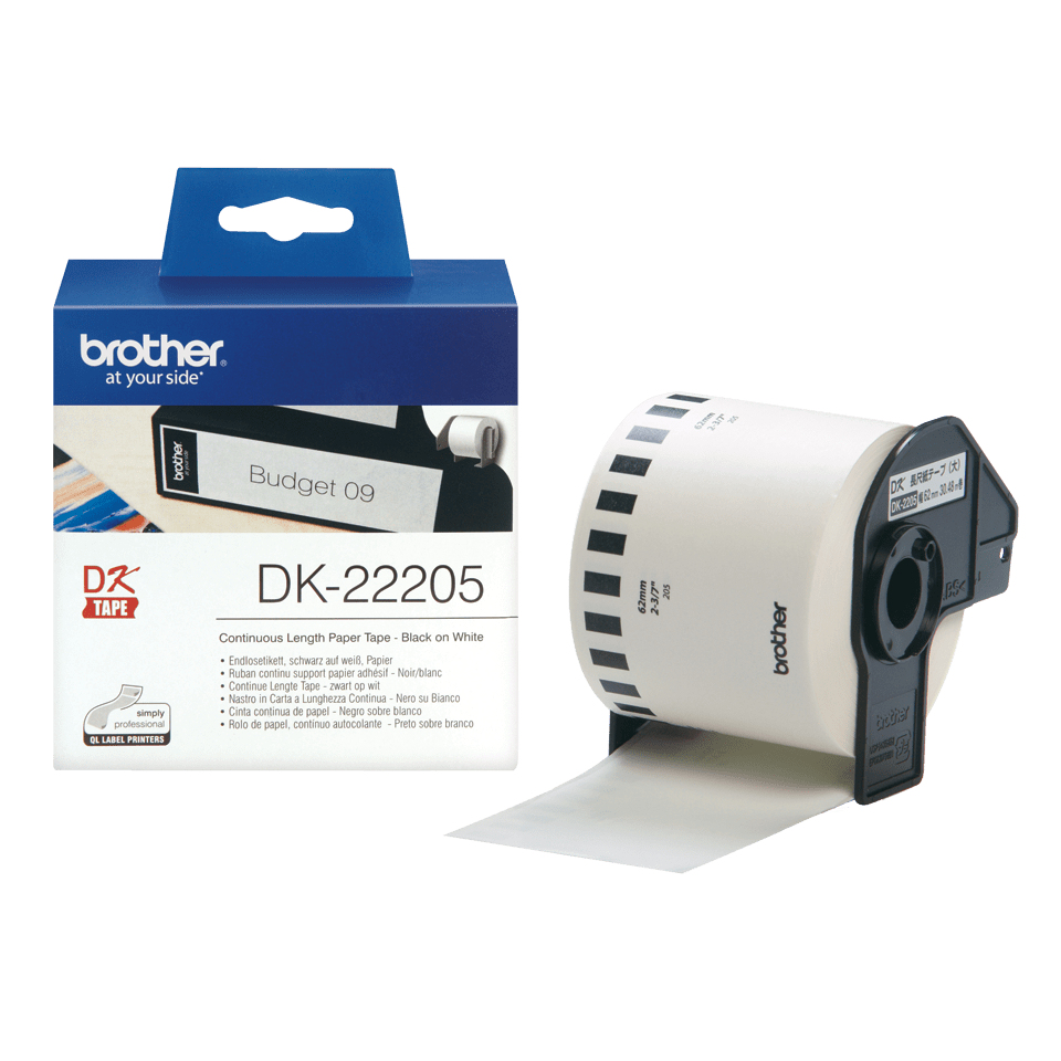 BROTHER Bro DK-Tape DK22205 62mm x 30.48m BROTHER — view 2