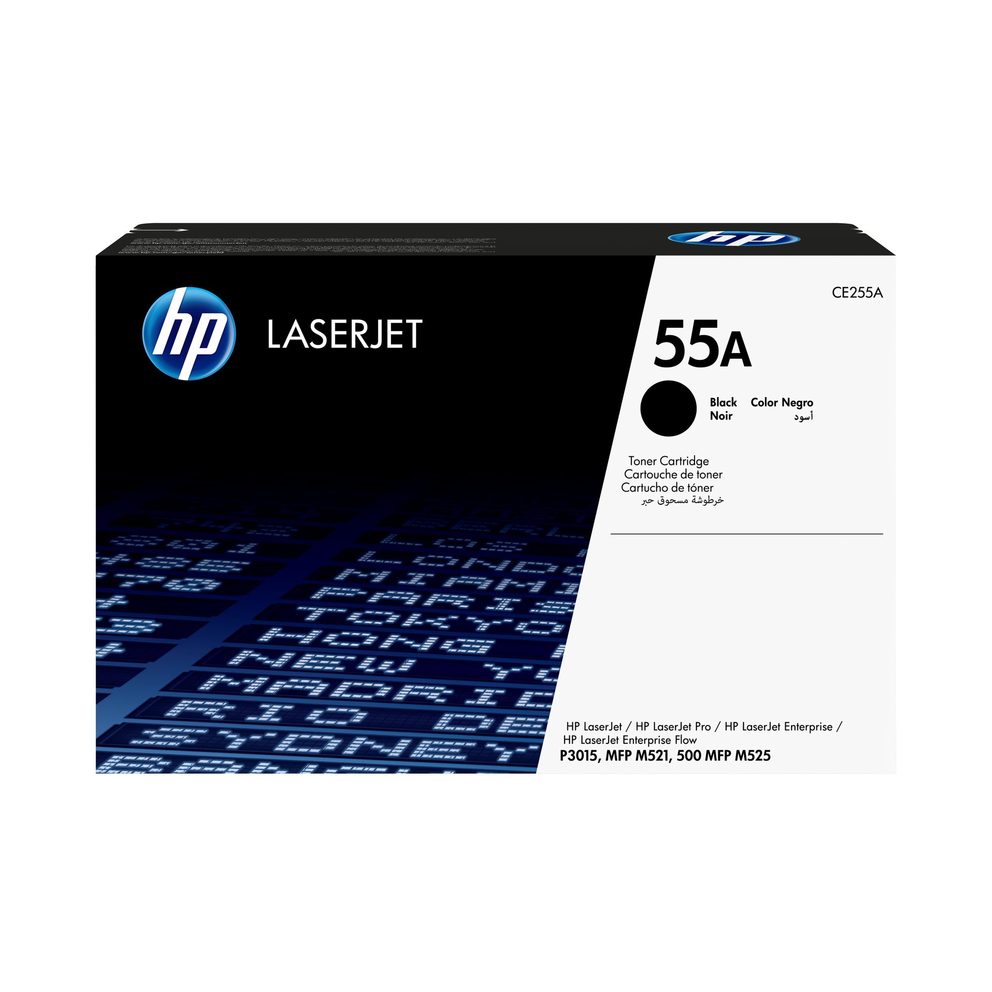 HP 55A BLACK LJ TONER CART CE255A. HP — view 2
