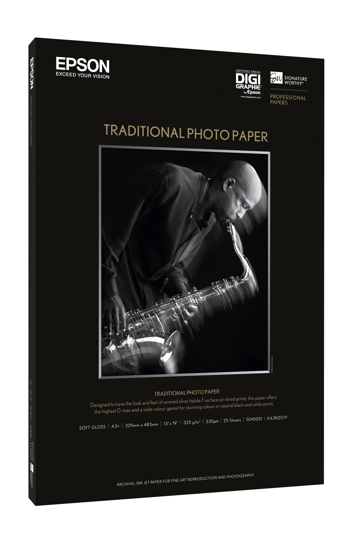 EPSON S045051 Traditional Photo Paper A3+ EPSON — view 2