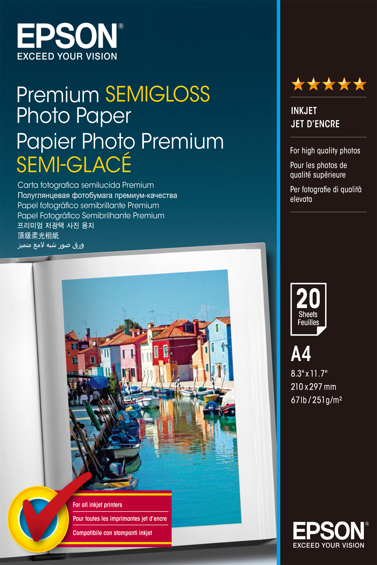 EPSON S041332 PREM SEMIGLOSS PHOTO PAPER A4 EPSON — view 2