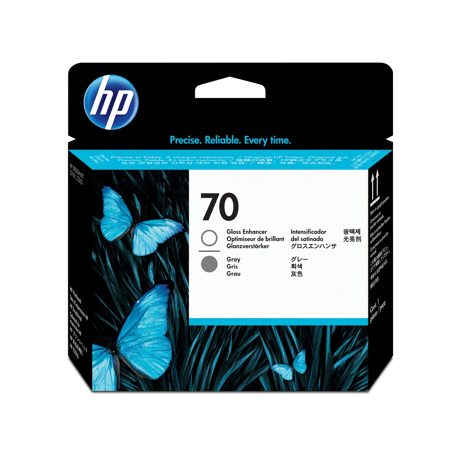 HP 70 Gloss Enhancer and Grey Printhead HP — view 2
