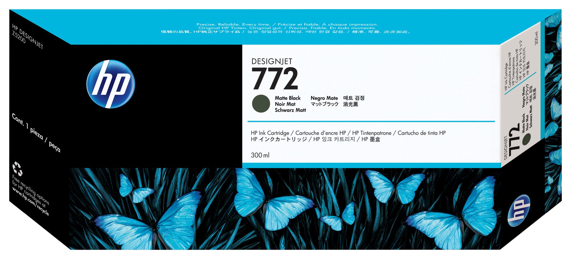 HP 772 300ml Matt Black Ink Cartridge HP — view 2