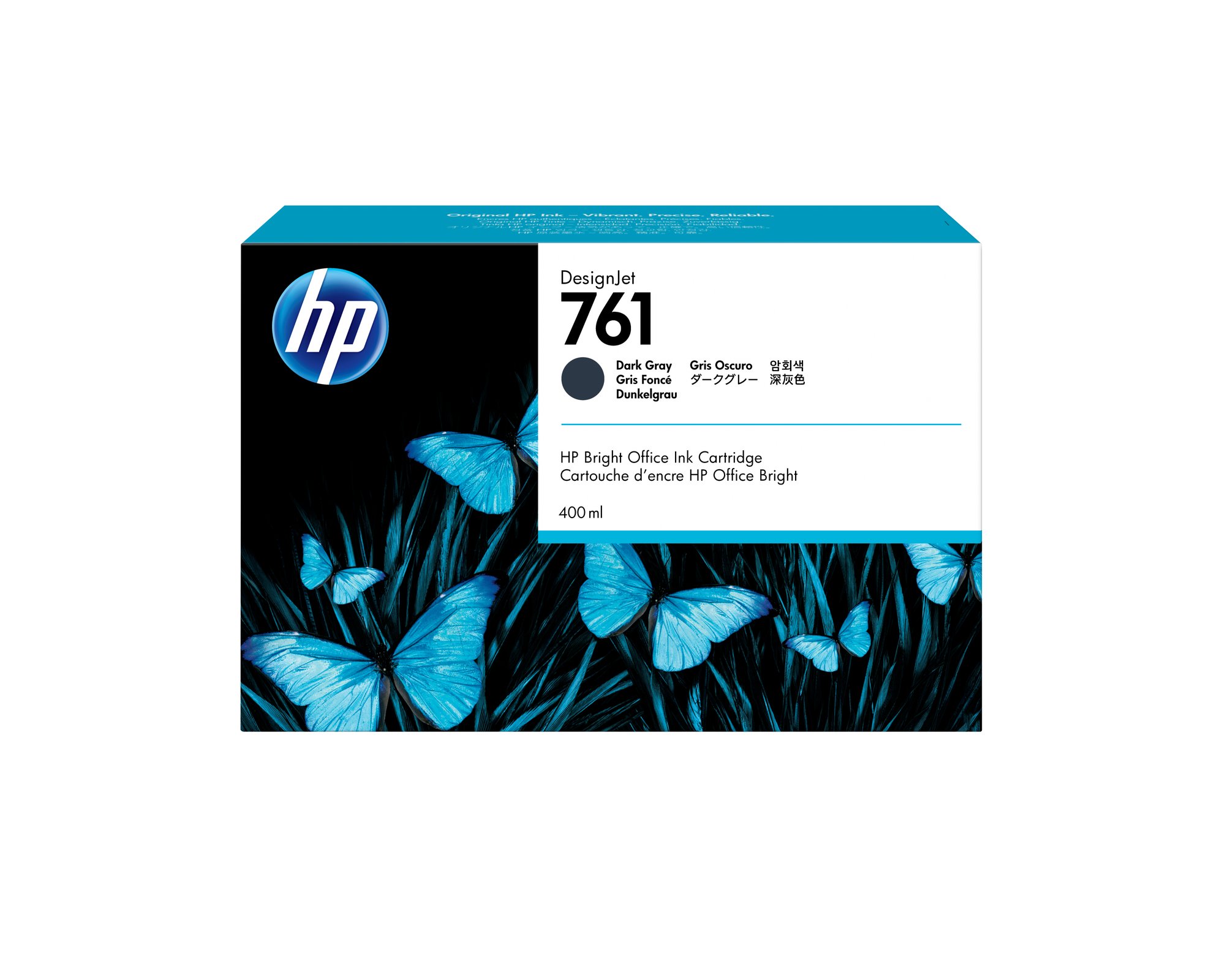 HP INK CARTRIDGE NO 761 400ML DARK GRAY DES HP — view 2