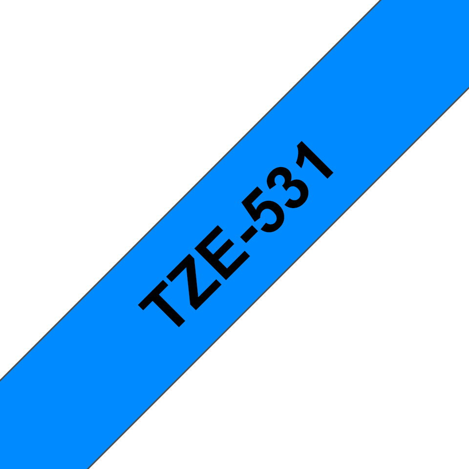 BROTHER TZe531 12mm x 8m Standard laminated Blac BROTHER — view 2