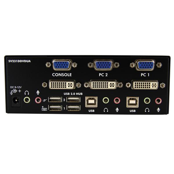 StarTech.com 2 Port DVI VGA Dual Monitor KVM Switch StarTech.com — view 4