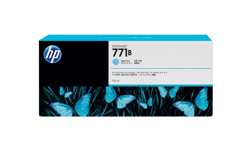 HP 771B 1 pack 775-ml Light Cyan DesignJ HP — view 2