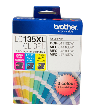 BROTHER LC135XLCL3PK Cyan Magenta Yellow 3pack BROTHER — view 2