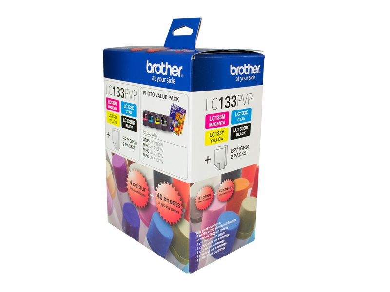 BROTHER LC133PVP Value pack + 2 Photo Paper BROTHER — view 2