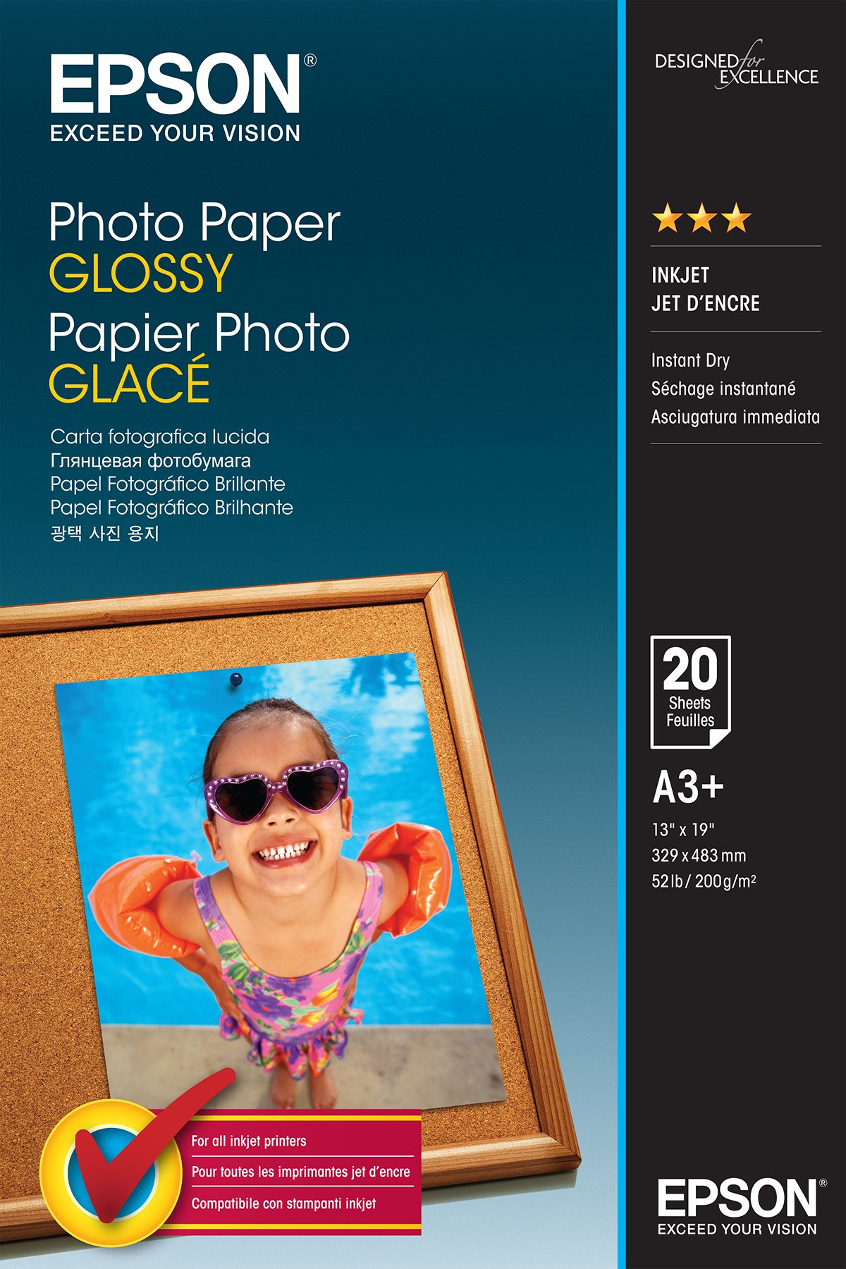EPSON Photo Paper Glossy A3+ 20 Sheet EPSON — view 2