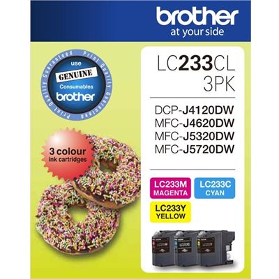 BROTHER LC233CL 3PK Colour 3 pack Ink cartridge BROTHER — view 2