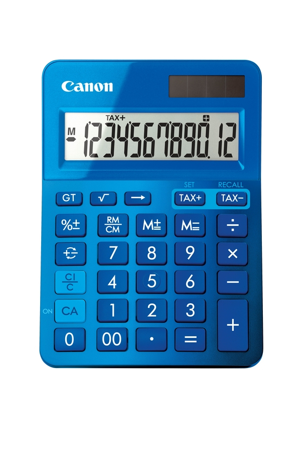 CANON Blue Desktop Tax Calculator. CANON — view 2