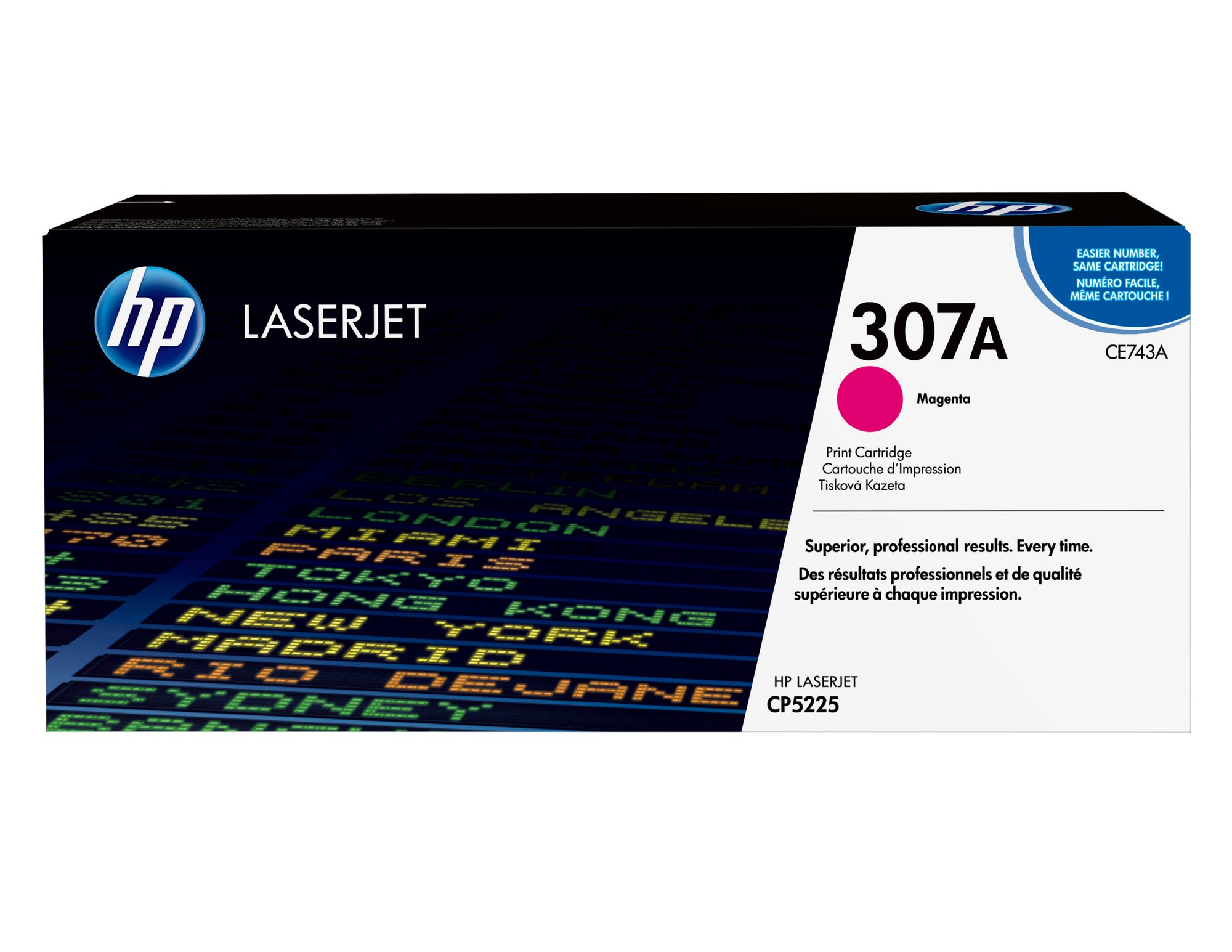 HP 307A MAGENTA LJ TONER CART CE743A HP — view 2