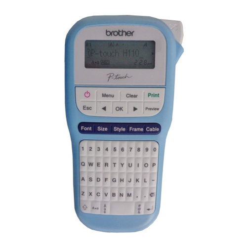 BROTHER PTH110LB PTOUCH LABEL MAKER LIGHT BLUE BROTHER — view 2