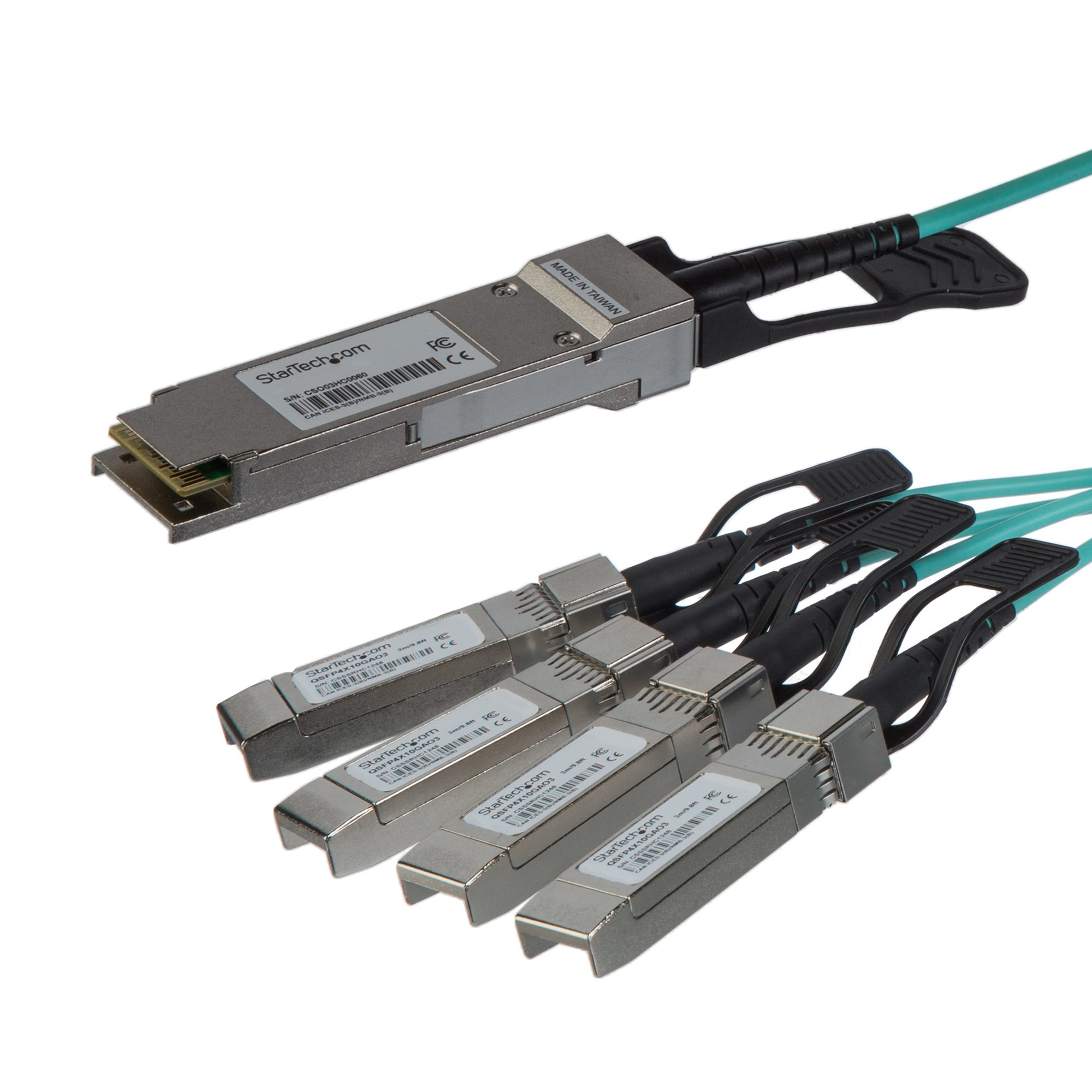 StarTech.com 5m QSFP+ Breakout Cable QSFP+ to 4 SFP+ StarTech.com — view 2