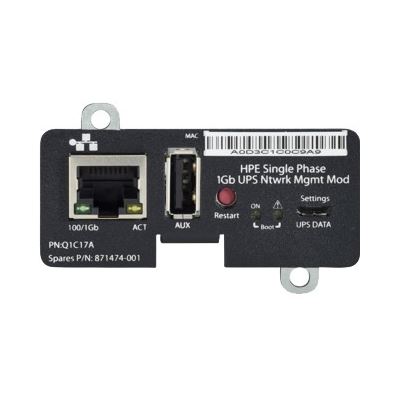 Hewlett Packard Enterprise HPE Single Phase 1Gb UPS Ntwrk Mgmt Mod Hewlett Packard Enterprise — view 2