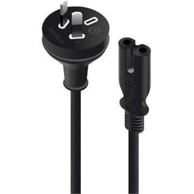 ALOGIC 2M AUS 2 PIN MAINS PLUG TO IEC C7 MTOF ALOGIC — view 2