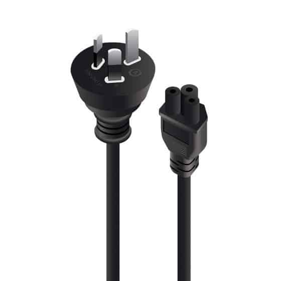 ALOGIC 2M AUS 3 PIN MAINS PLUG TO IEC C5 M TO F ALOGIC — view 2