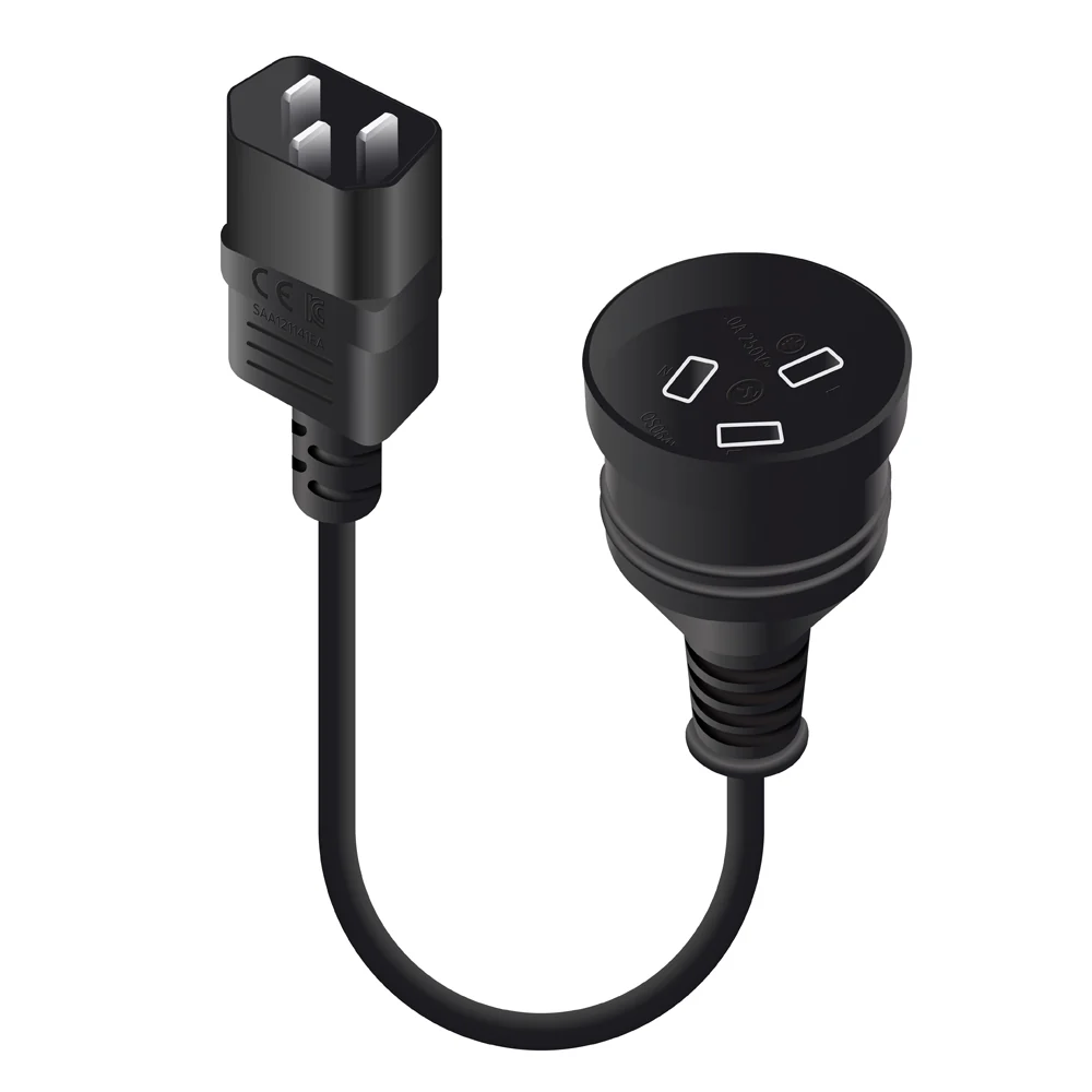 ALOGIC 1.5M IEC C14 TO AUS 3PIN MAINS PLUG MTOF ALOGIC — view 2