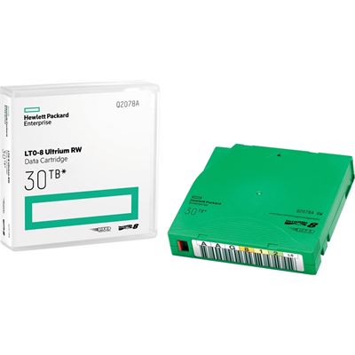 Hewlett Packard Enterprise HPE LTO-8 30TB RW Non Cust Lbl 20 Crtg Hewlett Packard Enterprise — view 2