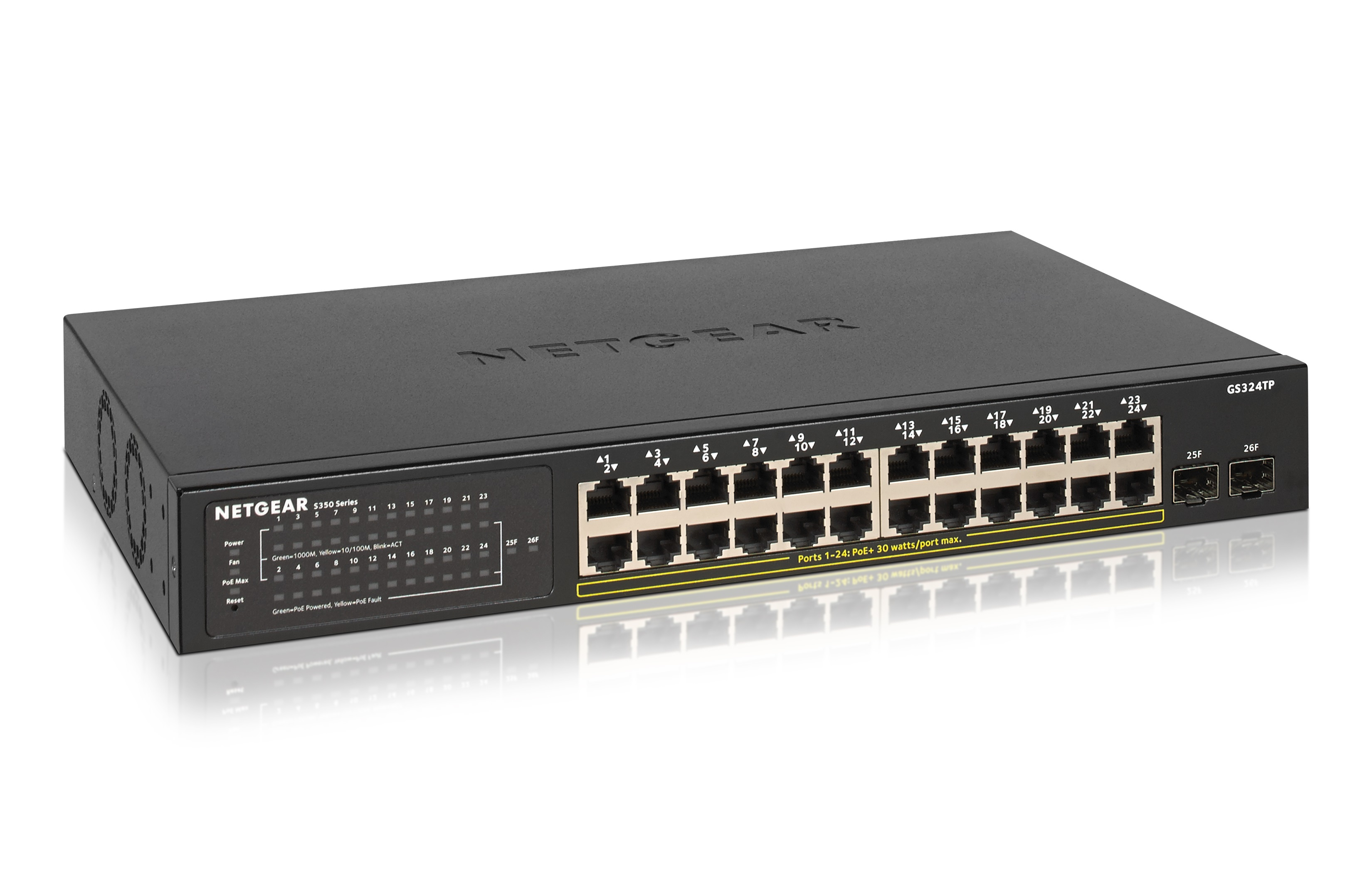 NETGEAR GS324TP S350 SERIES 24-PORT GBPOE+ SWTCH NETGEAR — view 2