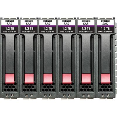 Hewlett Packard Enterprise HPE MSA 14.4T SAS 10K SFF M2 6pk HDD Bdl Hewlett Packard Enterprise — view 2