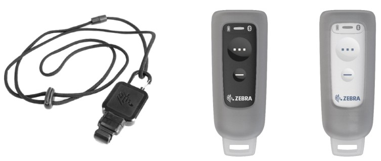 ZEBRA Lanyard Retractor Silicon ZEBRA — view 1