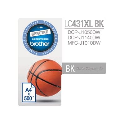 BROTHER LC431XLBK XL BLACK INK BROTHER — view 2
