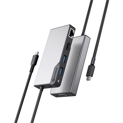 ALOGIC USB-C FUSION MAX 6-IN-1 HUB-SPACE GREY ALOGIC — view 2