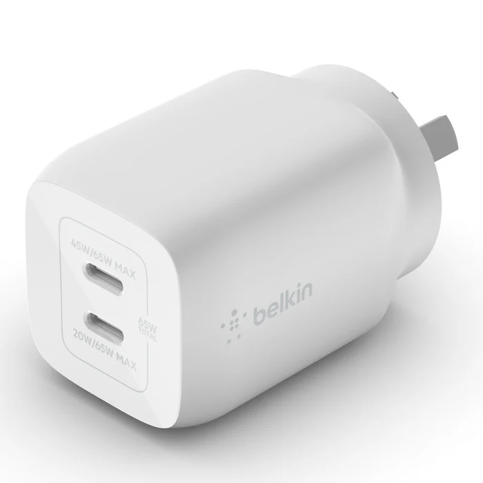 BELKIN 65W DUAL USB-C PD GAN WALL CHARGER BELKIN — view 2