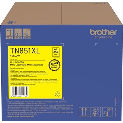 BROTHER TN851XLY XL YELLOW TONER CARTRIDGE BROTHER — view 2