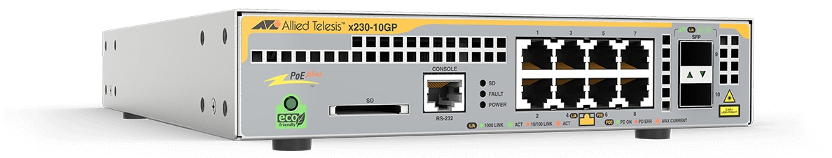 ALLIED TELESIS 8PORT POE L2+ SWITCH 2XSFP 1YR NCP ALLIED TELESIS — view 2
