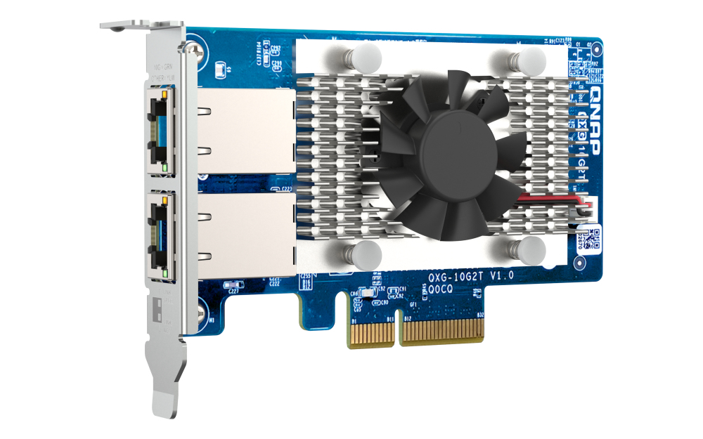 QNAP Dual-port BASET 10GbE network expansion QNAP — view 2