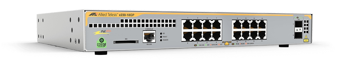 ALLIED TELESIS L2+ Giga Switch 16x 10/100/1000-T PoE+ ALLIED TELESIS — view 2