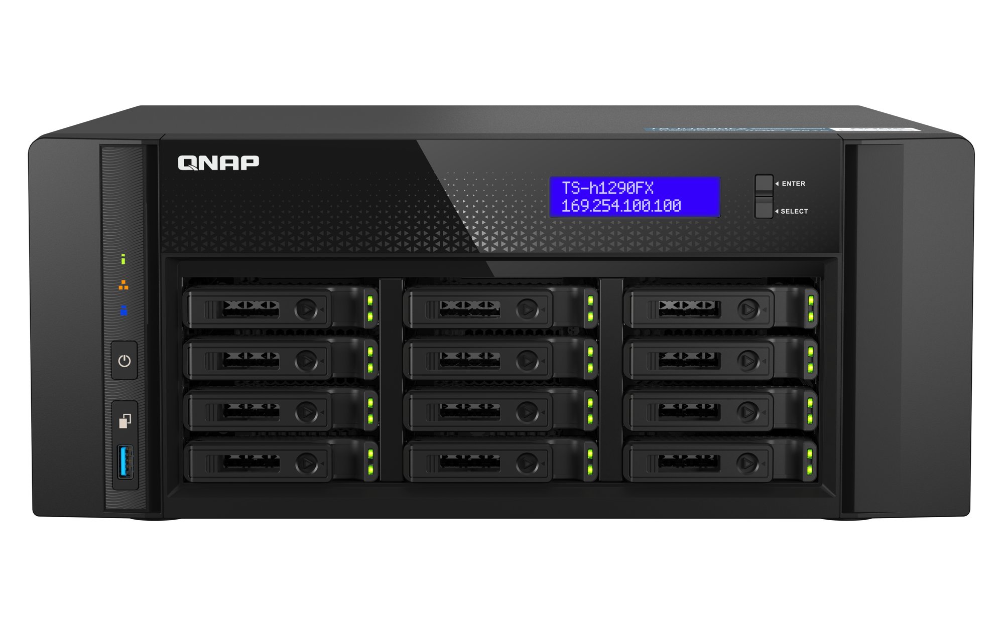 QNAP Ent 12-Bay AMD 64GB TW NAS QNAP — view 2