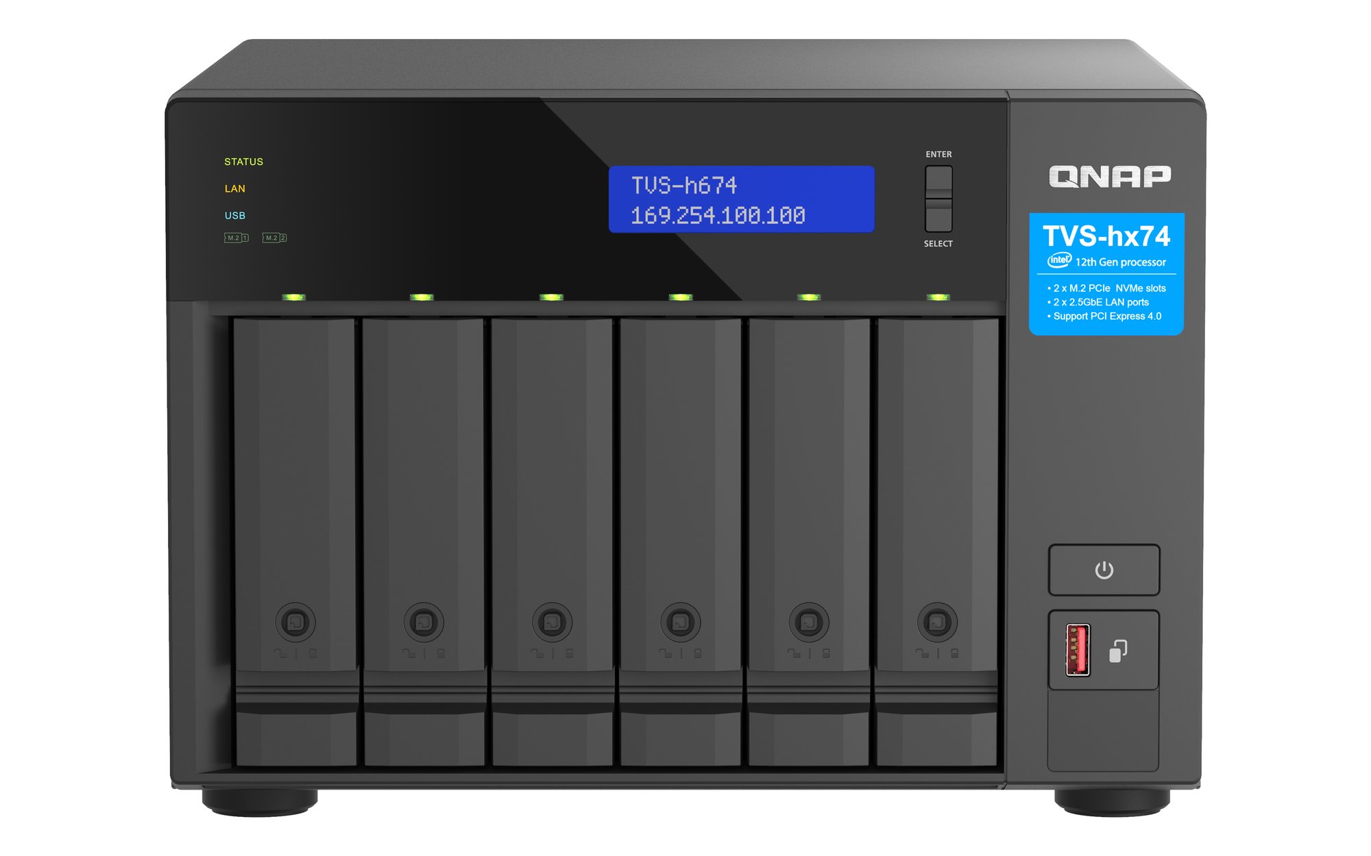 QNAP 6-bay QuTS hero i5/32GB NAS QNAP — view 2