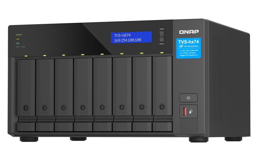 QNAP 8-bay QuTS hero i9/64GB NAS QNAP — view 2
