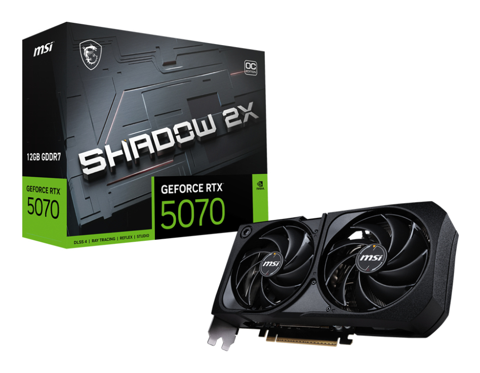 MSI GeForce RTX 5070 12G SHADOW 2X OC MSI — view 2