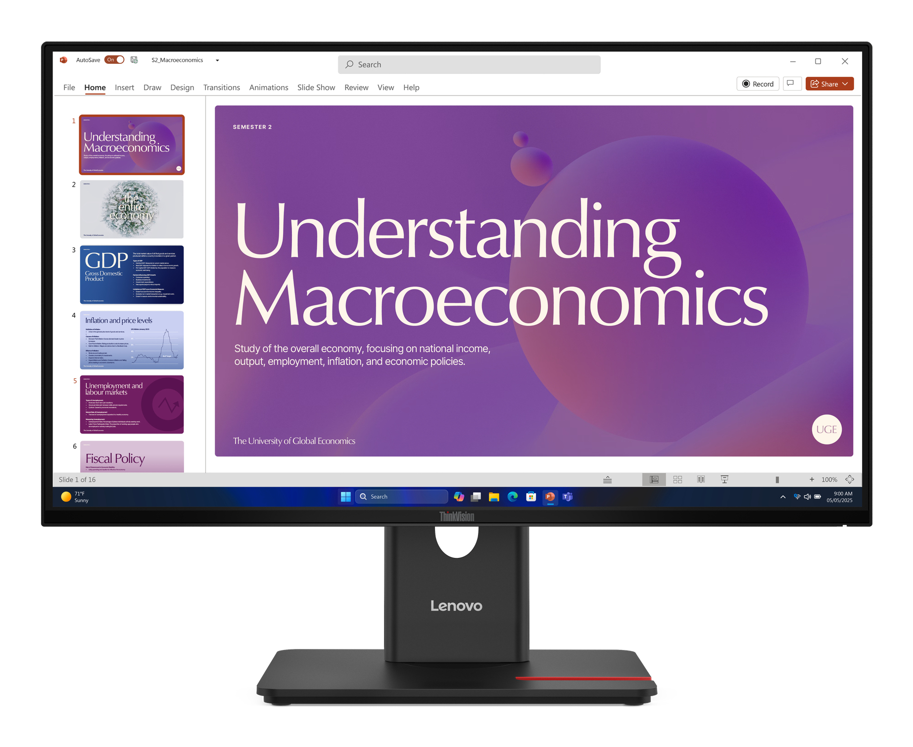 LENOVO T24D-40 23.8IN FHD (HDMI+DP+USB-C) 3YR LENOVO — view 2