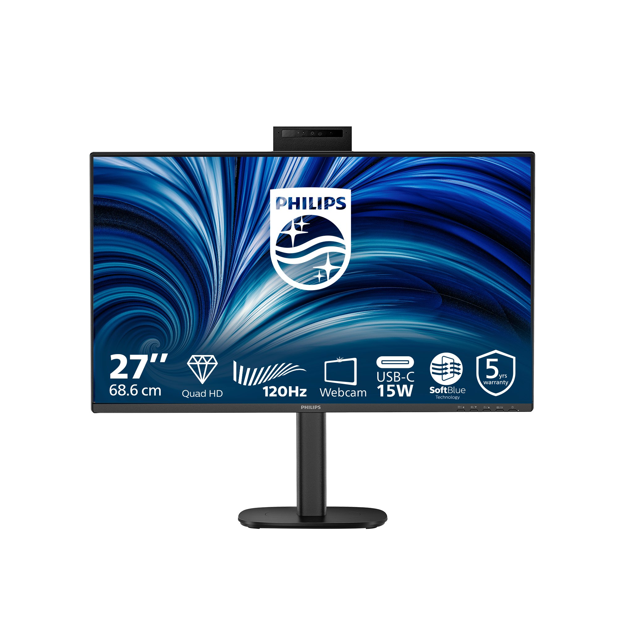 PHILIPS 27in B LINE MONITOR WEBCAM PHILIPS — view 2