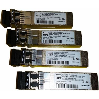 Hewlett Packard Enterprise HPE MSA 25Gb SFP28 SR 4pk iSCSI XCVR Bdl Hewlett Packard Enterprise — view 2