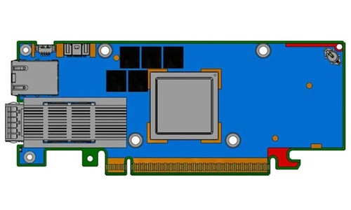 BlueField-3 B3140H E-series HHHL NVIDIA — view 2
