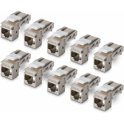 Cat6a Keystone Jack 10-Pack 90-Deg StarTech.com — view 2