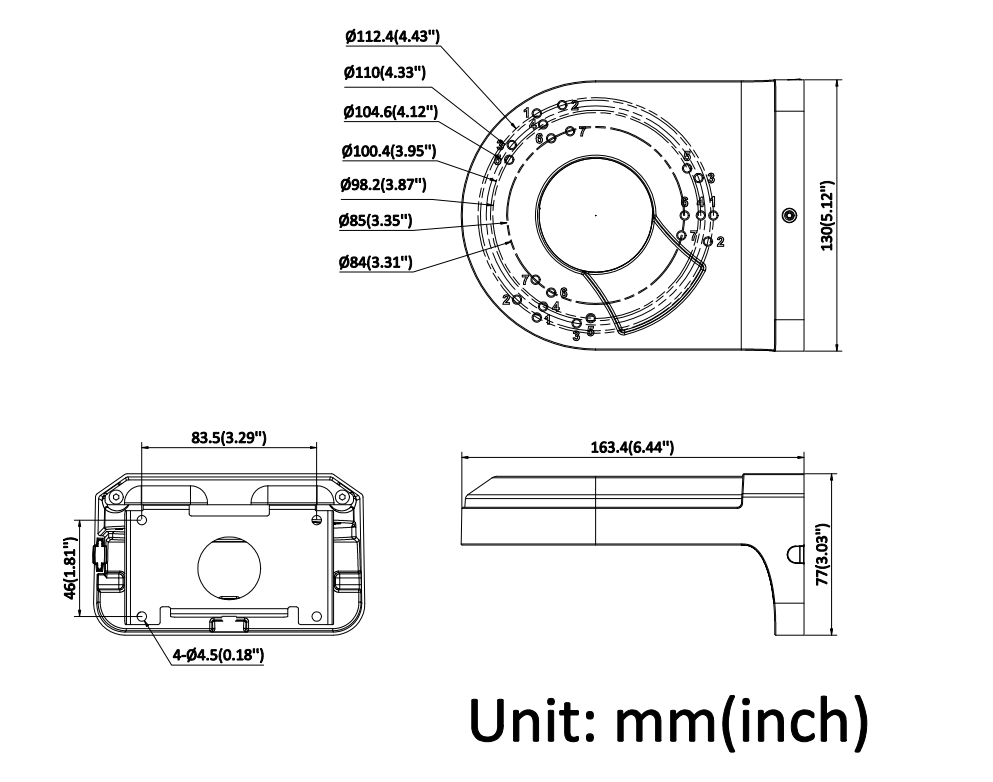 Hikvision DS-220AZJ-130-BA Hikvision — view 3