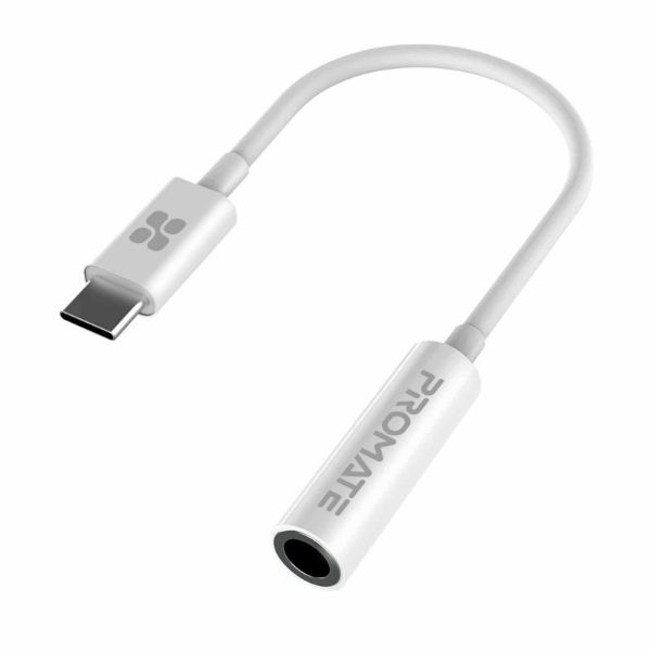 Dynamic Stereo USB-C To 3.5 AUX Headhone Jack Adapter Digital To Analog Converter. PROMATE — view 2