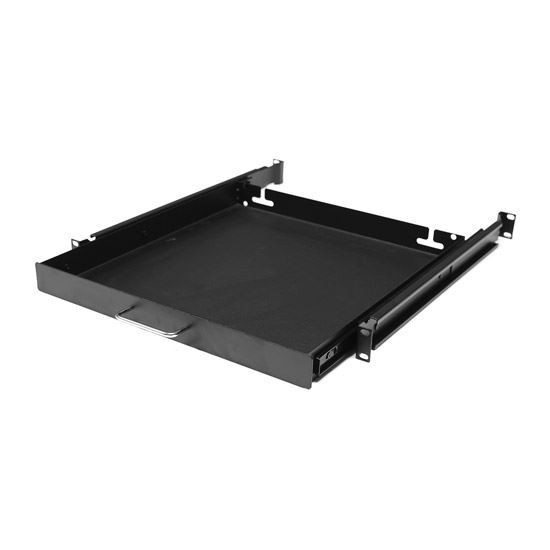 DYNAMIX AV Rack 1RU sliding drawer with #10-32 screws. 450mm Deep. Dynamix — view 2