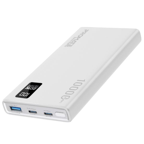 10000mAh Super Slim Smart Charging Power Bank 20W Dual USB-C & 1x 22.5W USB-A QC 3.0 Promate — view 2