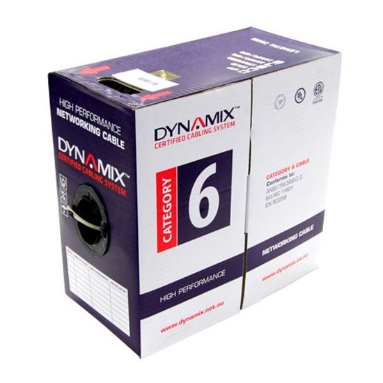 DYNAMIX 305m Cat6 Blue UTP STRANDED Cable Roll, 250MHz, 24AWGx4P, PVC Dynamix — view 2
