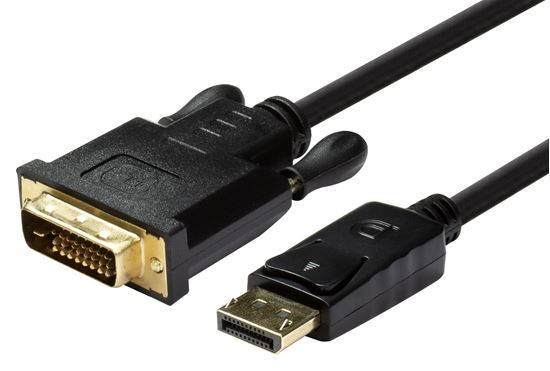 DYNAMIX 1.5m DisplayPort Source to DVI-D Monitor Male Cable Dynamix — view 2